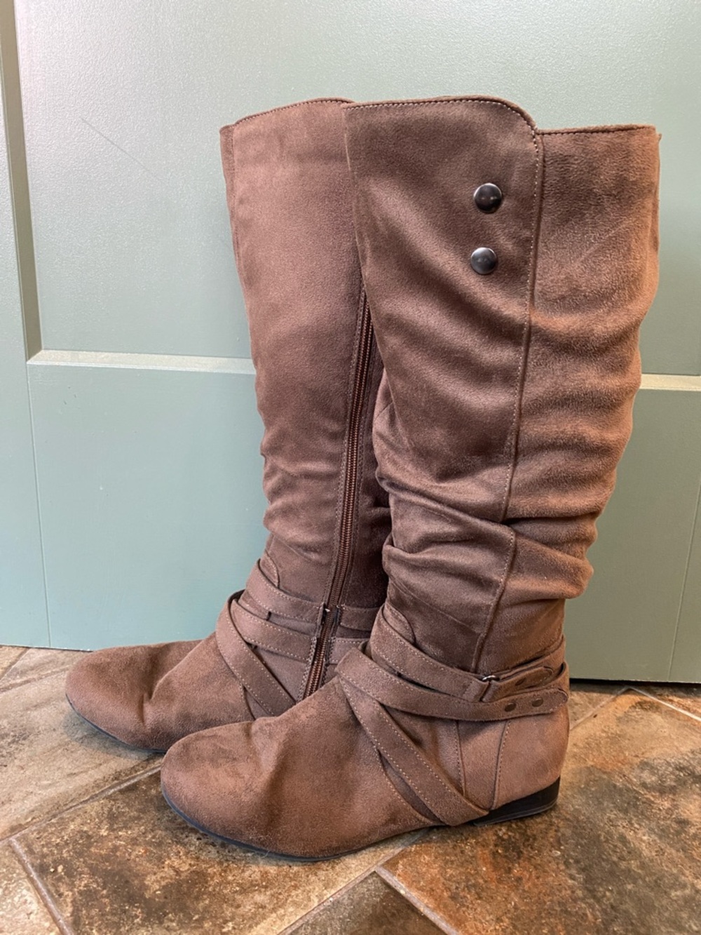Brown Women's Mid-Calf Boots
